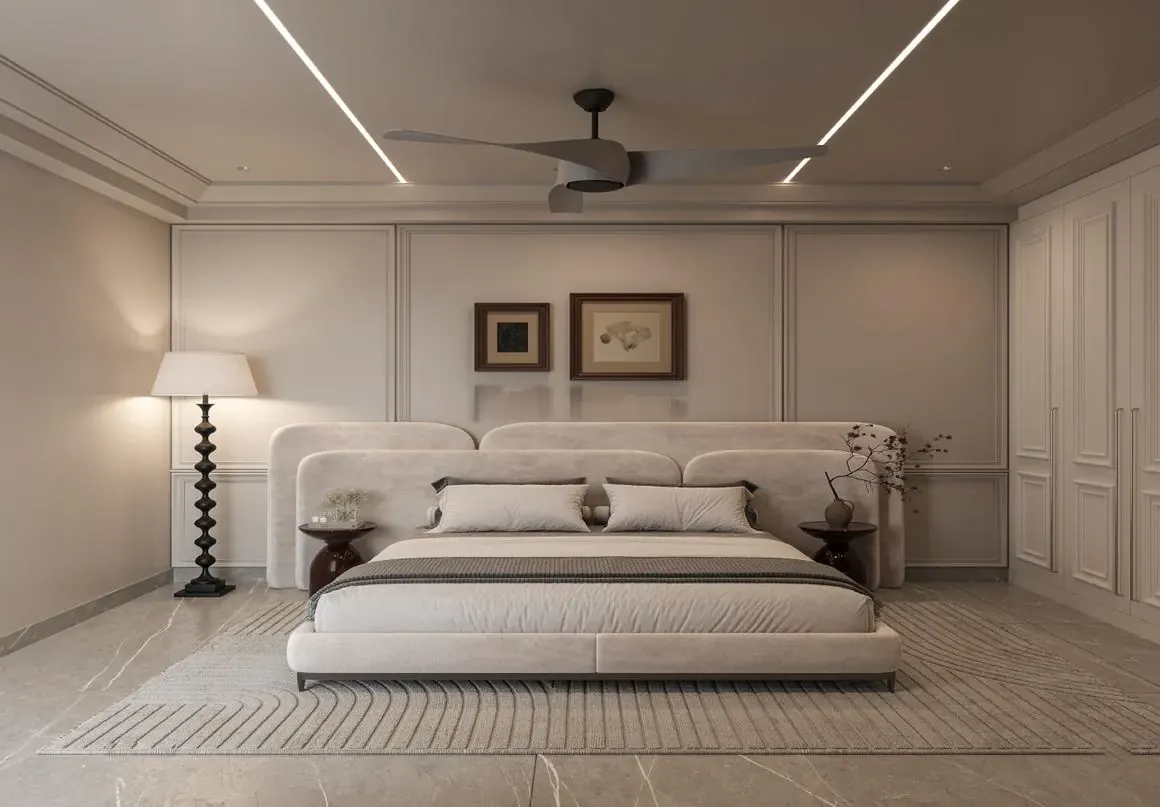 Bedroom minimal at Aerovista, Mansarovar Extension, Jaipur