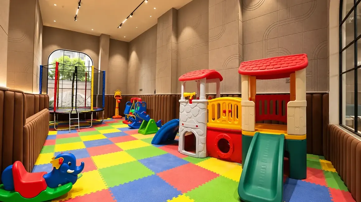 Indoor kids play area at Aerovista, Jaipur
