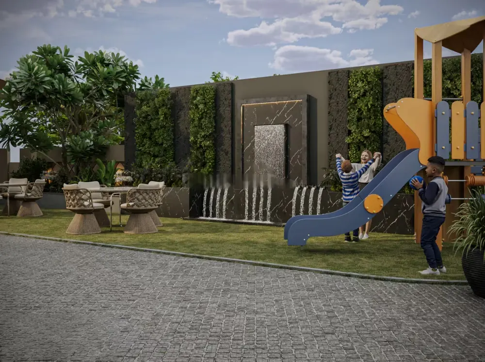 Children's play area at Aerovista, Jaipur