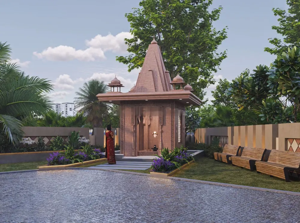 Temple and mandir at Aerovista, Jaipur